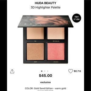 HUDA BEAUTY 3D HIGHLIGHTER PALETTE 🎨